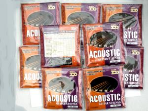 10 SETS DADI ACOUSTIC GUITAR STRINGS SET HEAVY STRINGS 13-56